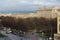 View of the Southern Grove Square and the House of Soviets in St. Petersburg