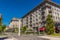 A view southward across the Piazza Giuseppe Verdi in La Spezia, Italy