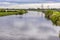 A view southward along the River Trent from the abandoned railway viaduct at Fledborough, Nottinghamshire