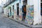 View of a souvenir shop in Pelourinho, the historic center of Salvador