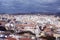 View of the Spanish city of Malaga from a height.