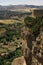 View of the Spanish landscape from the mountain