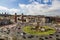 View of the Spanish square in Barcelona in sunny day, top view. Catalonia