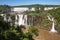 View of spectacular Iguazu Falls with Salto Tres Mosqueteros (Three Musketeers), Argentina