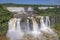 View of spectacular Iguazu Falls with Salto Tres Mosqueteros (Three Musketeers), Argentina