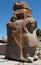 View of Sphinx Gate from Hittite period in AlacahÃ¶yÃ¼k. Corum, Turkey