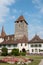 View on Spiez Castle - living museum and park, Switzerland, Europe