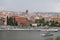 View of Spires and Rooftops of Old Town Prague Czech Republic