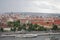 View of Spires and Rooftops of Old Town Prague Czech Republic