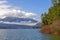 View from Sproat Lake provincial park in Vancouver Island, BC, Canada