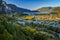 View of Squamish town in British Columbia, Canada