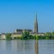 View of St. Andrew`s Cathedral, Bordeaux, France. Copy space for text