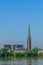 View of St. Andrew`s Cathedral, Bordeaux, France. Copy space for text. Vertical