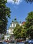 View of St. Andrew`s Church on Podol. The city of Kiev, the capital of Ukraine