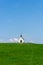 View of the St. Hubertus ecumenical chapel near Scheidegg in the Allgaeu in Bavaria