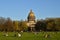 View of St. Isaac\'s Cathedral, Senate square and tourists on the