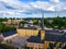 View of St. John Church church of St. John or St. Jean du Grund in the old town of Luxembourg, Europe