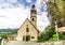 View at the St.Katherine church of Brunico in Dolomites - South Tirol, Italy