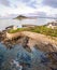 View of St Michaels mountain near Marazion, Cornwall