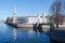 View of St. Nicholas the Epiphany Cathedral on Kryukov Canal Embankment, St. Petersburg, Russia