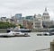 View of St Paul\'s Cathedral across the Thames in London