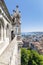 View from St. Peter`s cathedral to the old town of Geneva, Switzerland