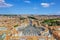 View on St Peter`s Square in Vatican from the Papal Basilica of St Peter`s