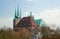 View of St. Severus\' Church from Petersberg, Erfurt, Germany