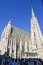 View at St. Stephans cathedral in Vienna on Austria