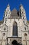 View at St. Stephans cathedral in Vienna on Austria