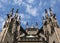 View of the St. Vitus Cathedral in the area of the Prague Castle