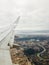 View of Stadio Olimpico and the river Tevere from the airplane