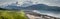 A view of Staffin island and Staffin harbour. Garrafad bay and An Corran Beach