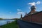 View of the Staroladozhsky Nikolsky Monastery in Staraya Ladoga town on Volhov river. Leningrad region, Russia