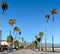 View of State St in Santa Barbara, California.