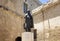 View of statue of Pawlu Boffa, Maltese Prime Minister 1947 to 1950 in Valletta city / Malta
