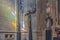 View of the statues inside the Gothic church on the Monastery of Batalha, Mosteiro da Batalha, literally the Monastery of the