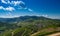 View from Staufenberg Castle to the Black Forest with grapevines near the village of Durbach in the Ortenau region_Baden, Baden