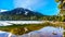 View of the still partly frozen Lower Joffre Lake in the Coast Mountain Range