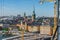 View of Stockholm from Sodermalm district. Panorama of the old town