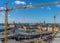 View of Stockholm from Sodermalm district. Panorama of the old town Gamla Stan.