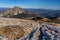 View from Stoh mountain at Rozsutec at Mala Fatra during autumn