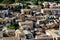 View of the stone houses of Modica city in Sicily Italy