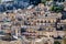 View of the stone houses of Modica city in Sicily Italy