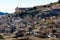 View of the stone houses of Modica city in Sicily Italy