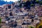 View of the stone houses of Modica city in Sicily Italy