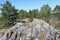 View of Stone island in Ladoga Skerries