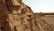 View of stone quarry at countryside.