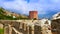 View of stone wall of Alanya Castle