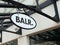 View on store facade with logo lettering sign of balr. dutch fashion label
